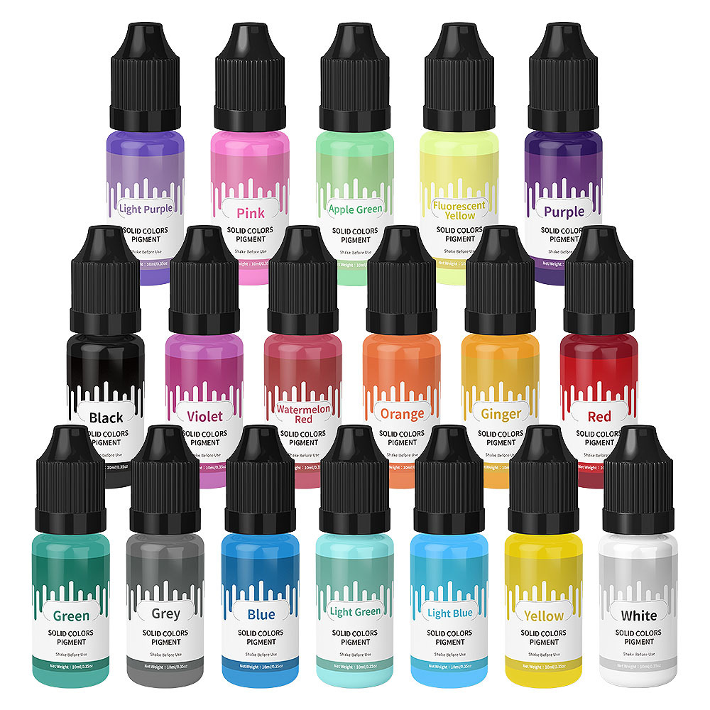 Jewelry Making Education - 18Colors 10ml Macaron Solid Pastel Color