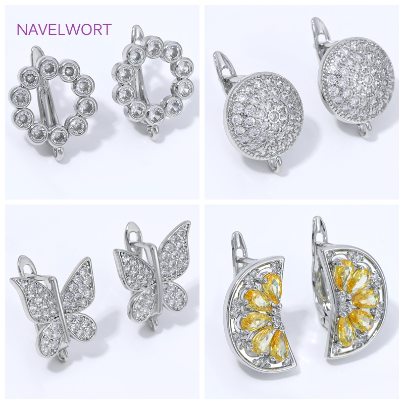 Jewelry Making Pieces - 18K Gold Plated Fan Shape Flower