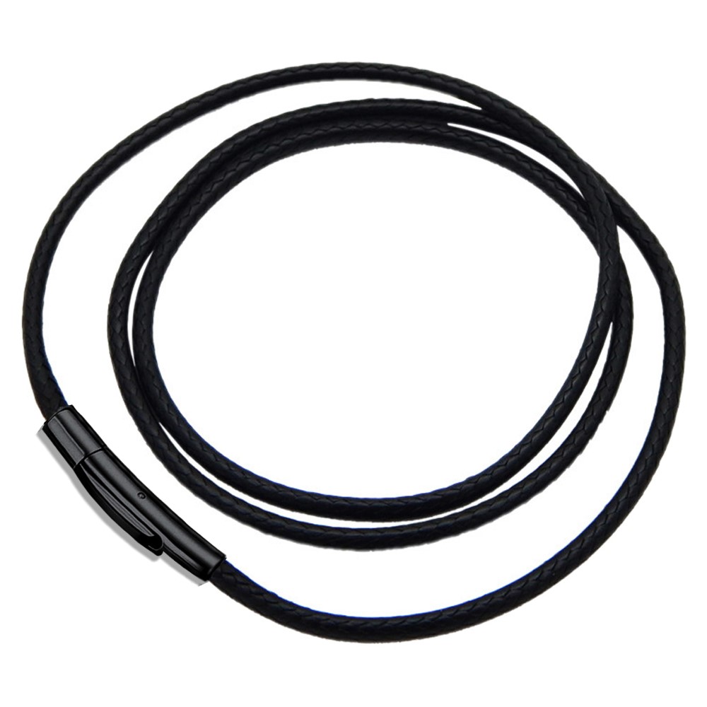 Jewelry Making Wax - 2MM/3MM 45/50/60cm Black Waterproof Braided Leather