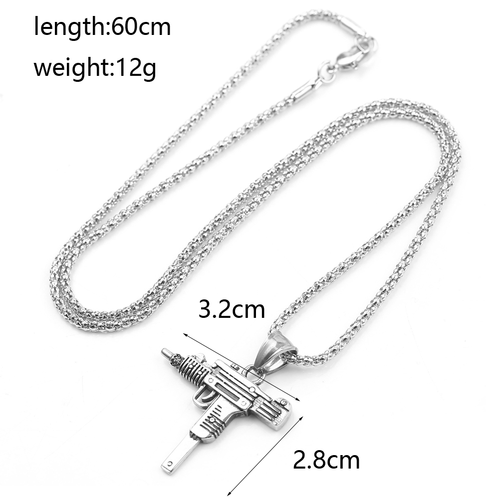 Punk Uzi Pistol Machine Gun Ne - Jewelry Making Equipment recension och pris