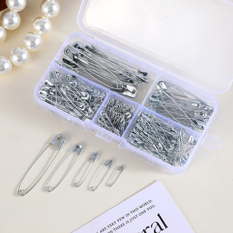Silver Safety Pins Kit With St - Jewelry Making Education recension och pris