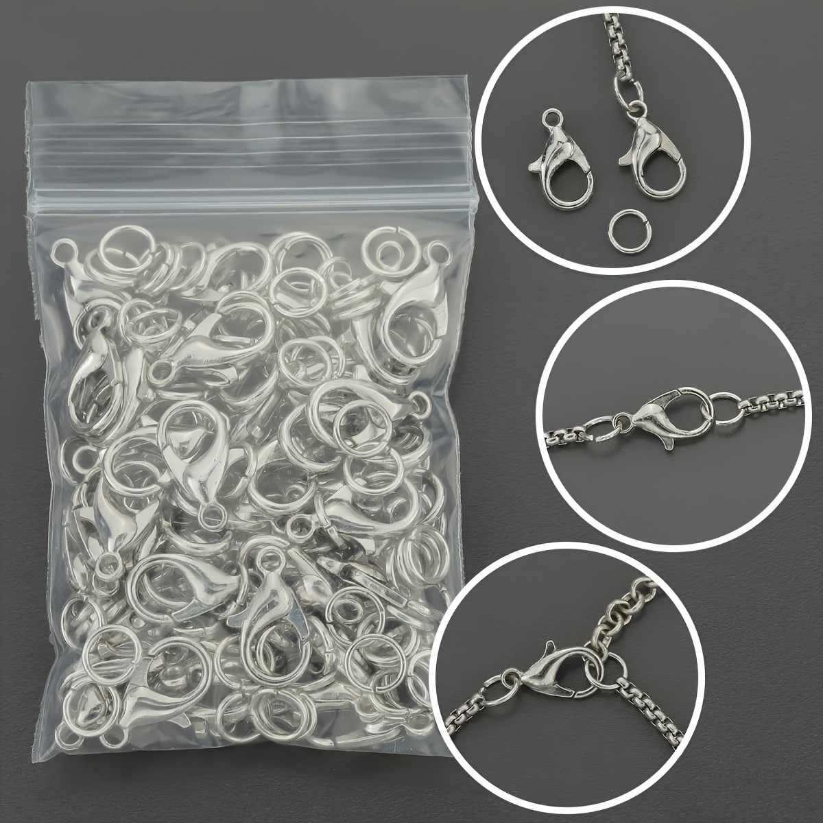 1/2/300pcs Lobster Clasps Open - Jewelry Making Equipment recension och pris