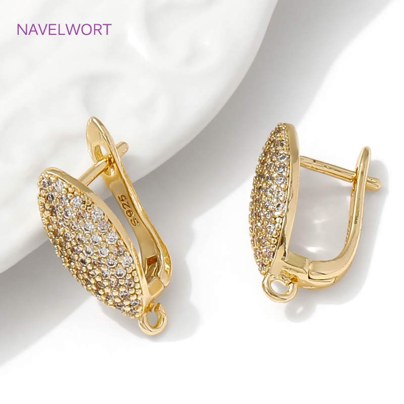 18K Gold Plated Brass Earwires - Jewelry Making Pieces recension och pris