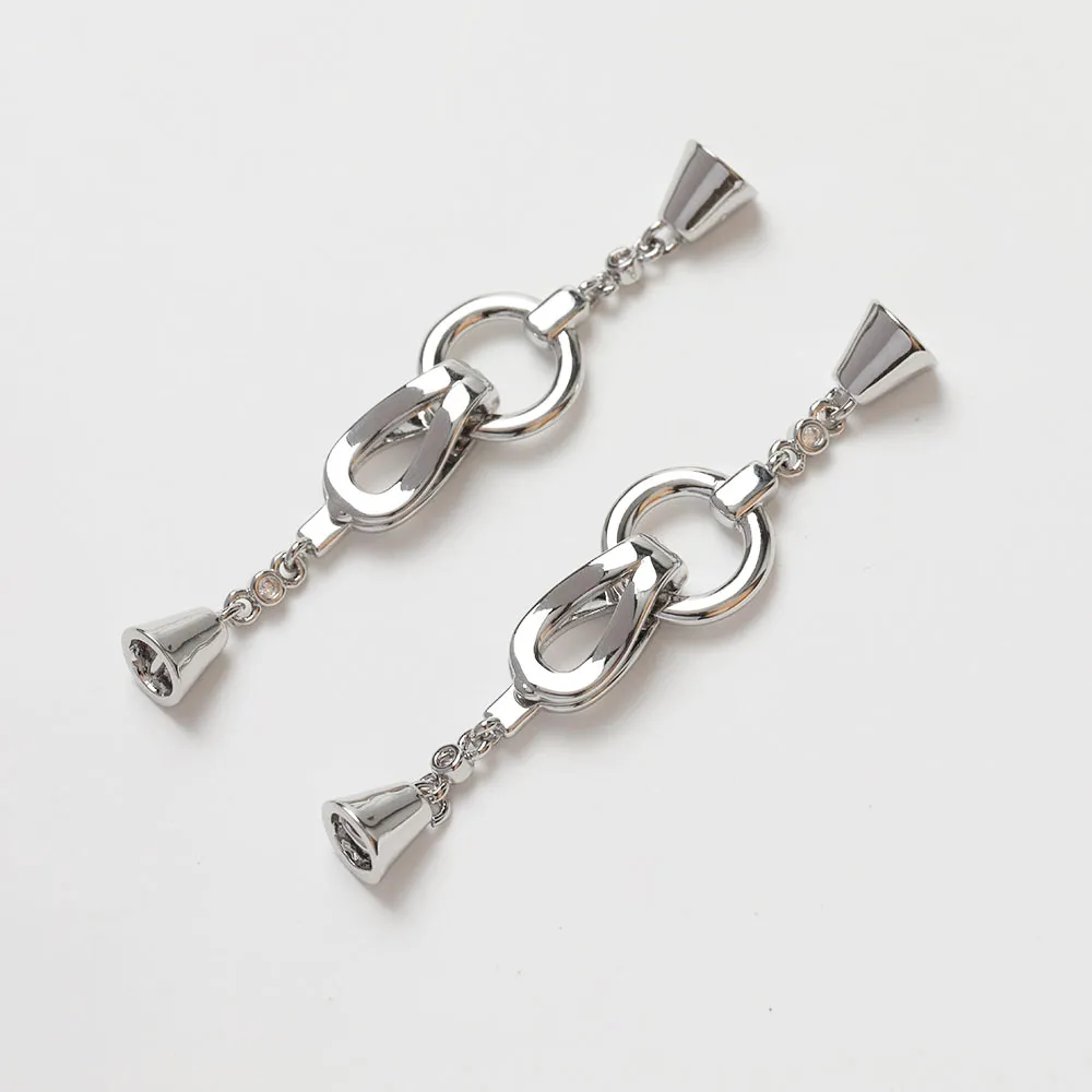 1PCS Cz Pave Necklace Connecto - Jewelry Making Hand Tools recension och pris