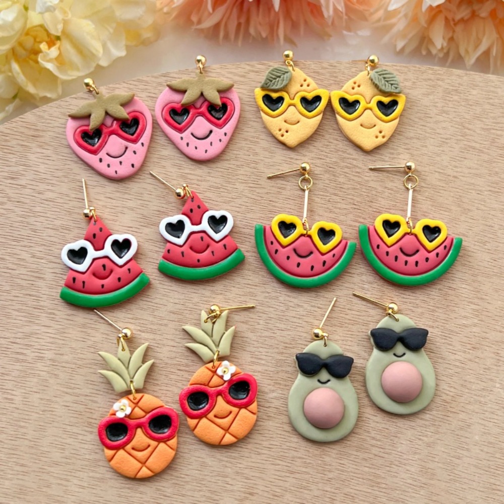 9Pcs Summer Cute Tropical Frui - Jewelry Making Hand Tools recension och pris