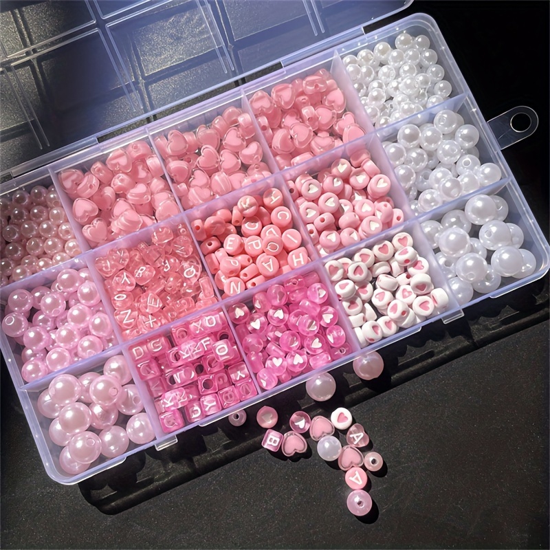 10-Piece Pink Alphabet Box, Ac - Jewelry Making Box recension och pris