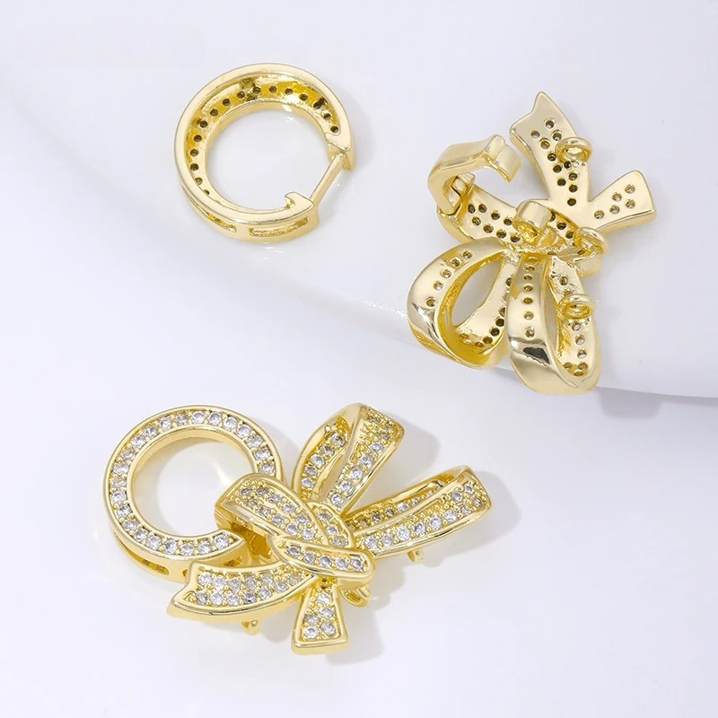 18K Gold Plated Pearl Clasps C - Jewelry Making Equipment recension och pris