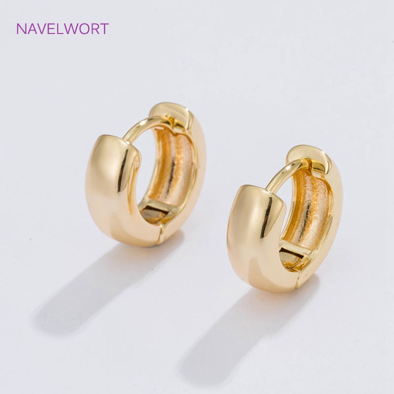 6 Sizes Gold Plated Circle Hoo - Jewelry Making Pieces recension och pris