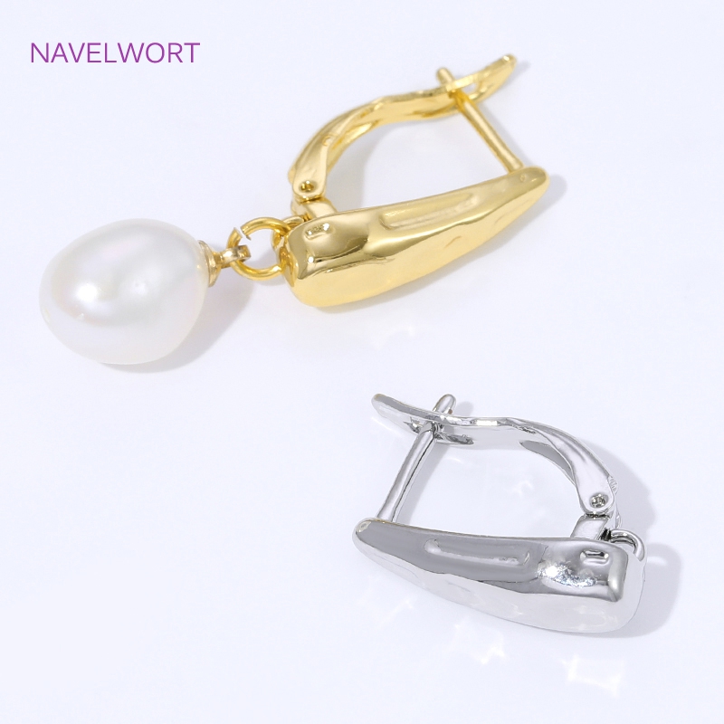 18K Gold Plated Smooth Earring - Jewelry Making Pieces recension och pris