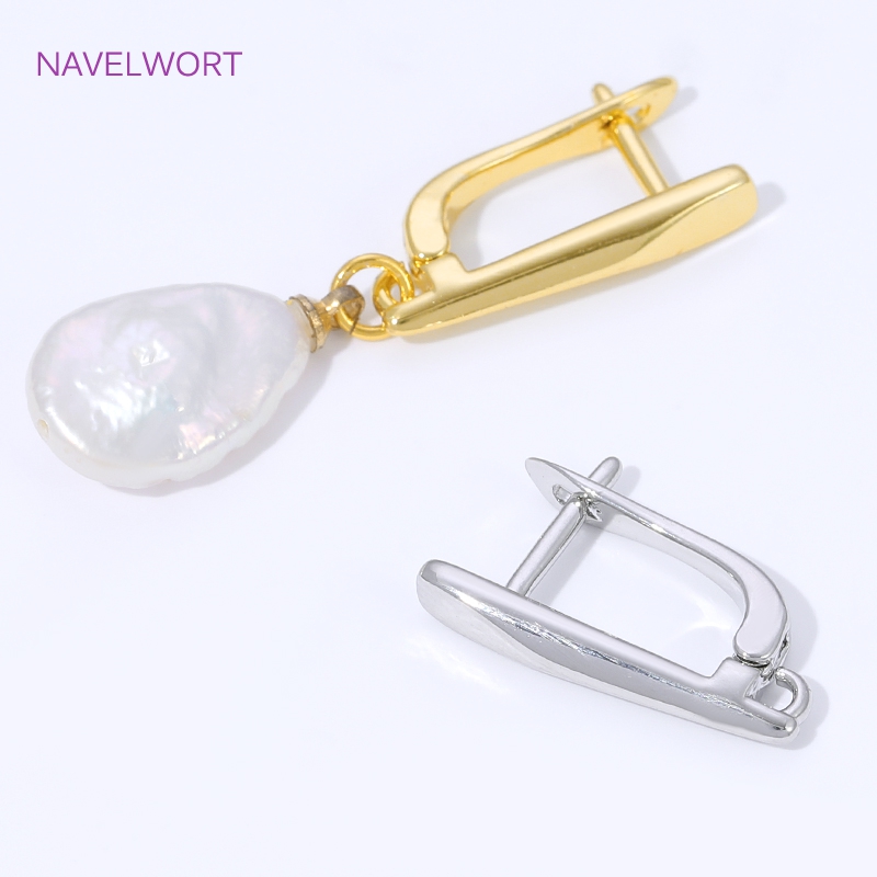 18K Gold Plated Smooth Earring - Jewelry Making Pieces recension och pris