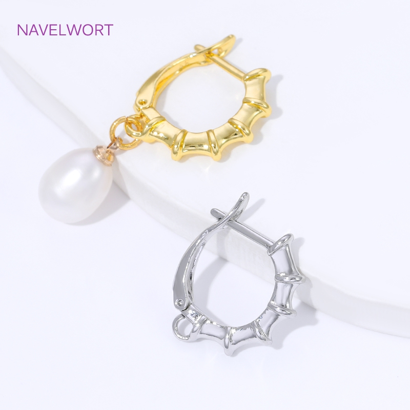 18K Gold Plated Smooth Earring - Jewelry Making Pieces recension och pris