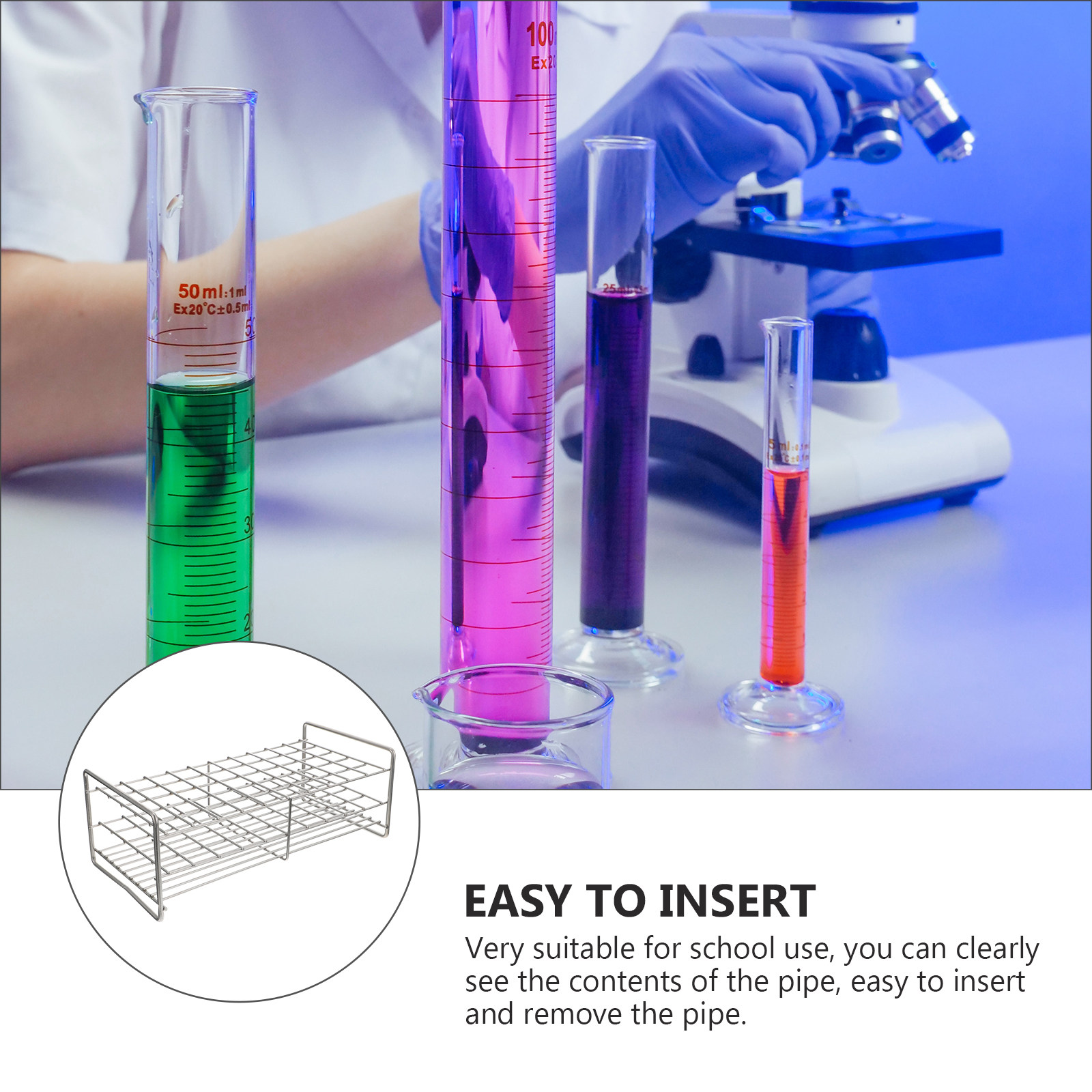 1pc 50 Holes Square Test Tube  - Jewelry Making With Beads recension och pris