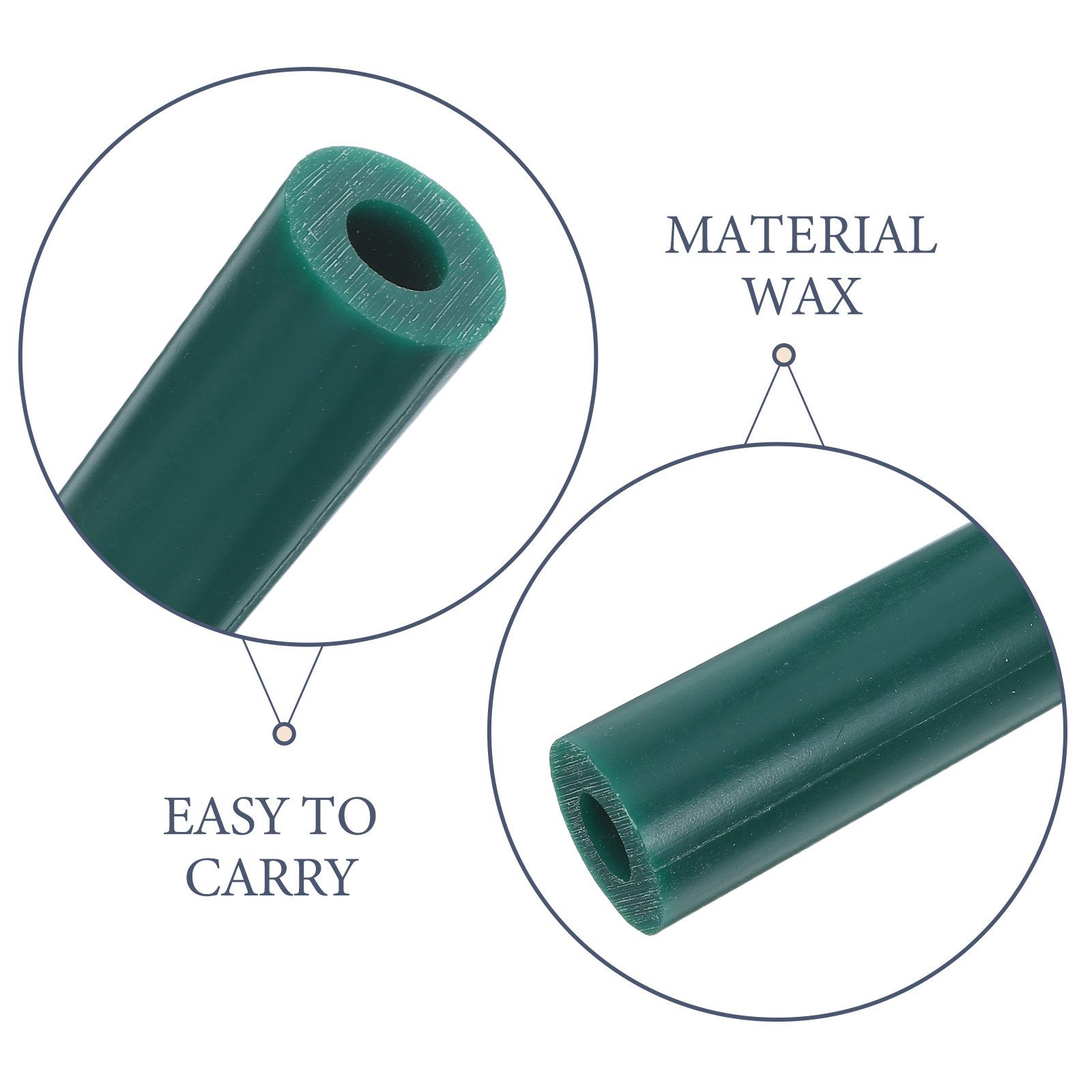Green Carving Wax Hollow Tube  - Jewelry Making Wax recension och pris