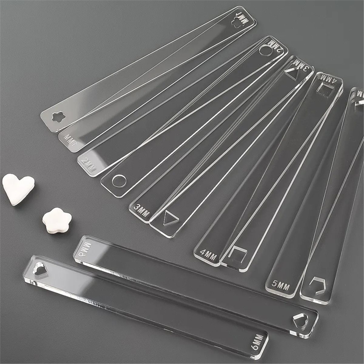 PROMOTION~ 12Pcs 6 Sizes Acryl - Jewelry Making Guide recension och pris