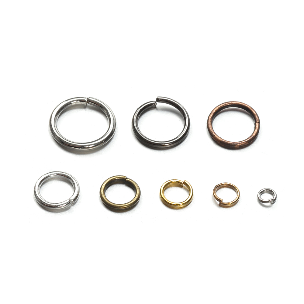 200pcs 3/4/5/6/7/8/10/12mm Met - Jewelry Making Closed Jump Rings recension och pris