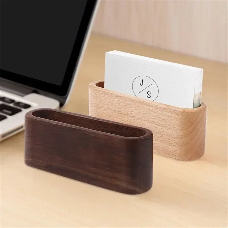 Wooden Business Card Holder No - Jewelry Making Business recension och pris