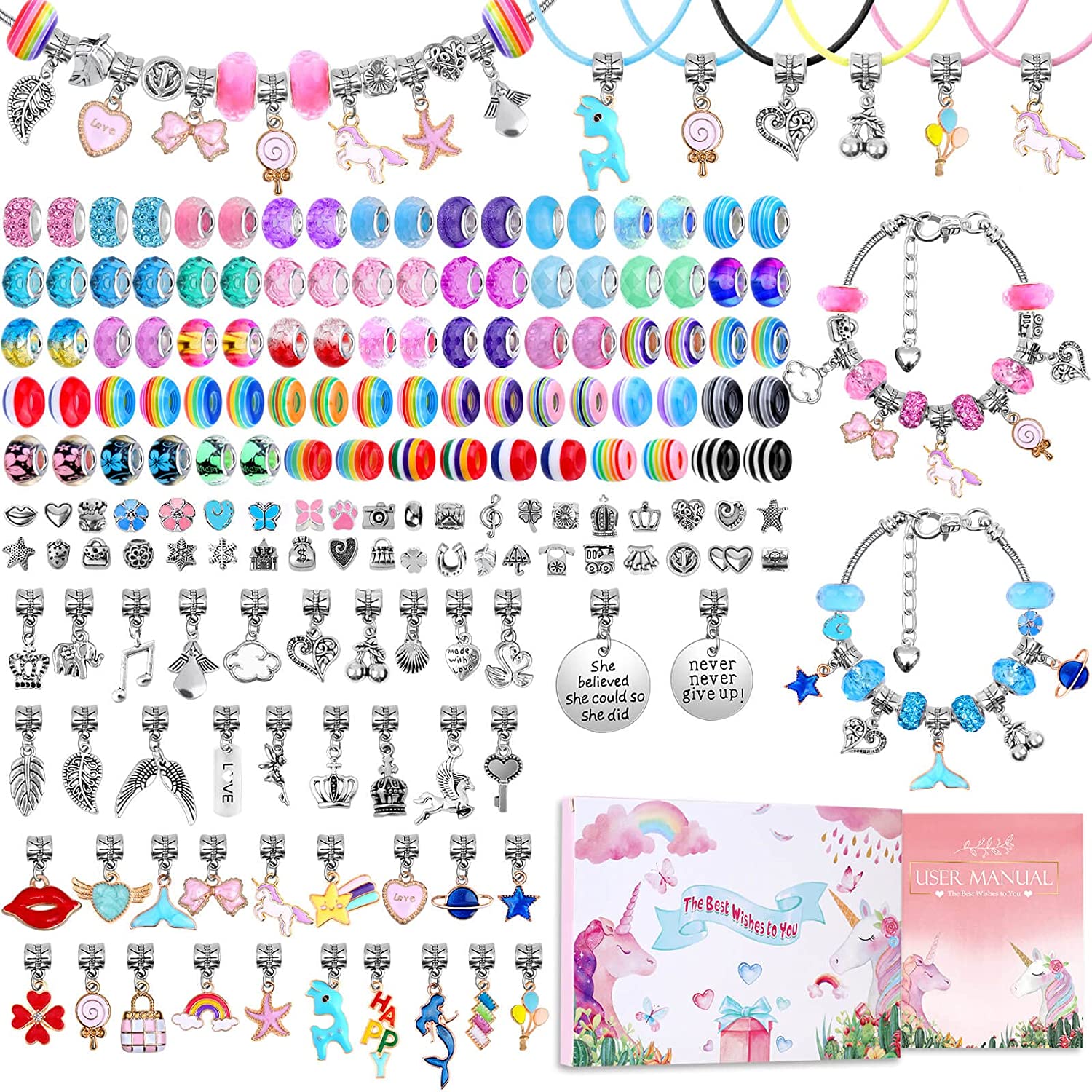 Charm Bracelet Making Kit DIY  - Jewelry Making Kits For Kids recension och pris