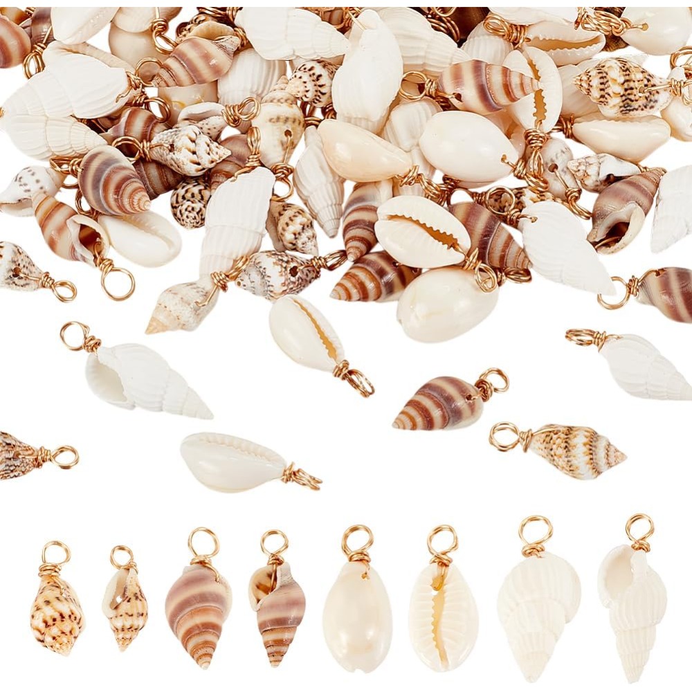 100pcs 4 Styles Natural Shell  - Jewelry Making Set recension och pris