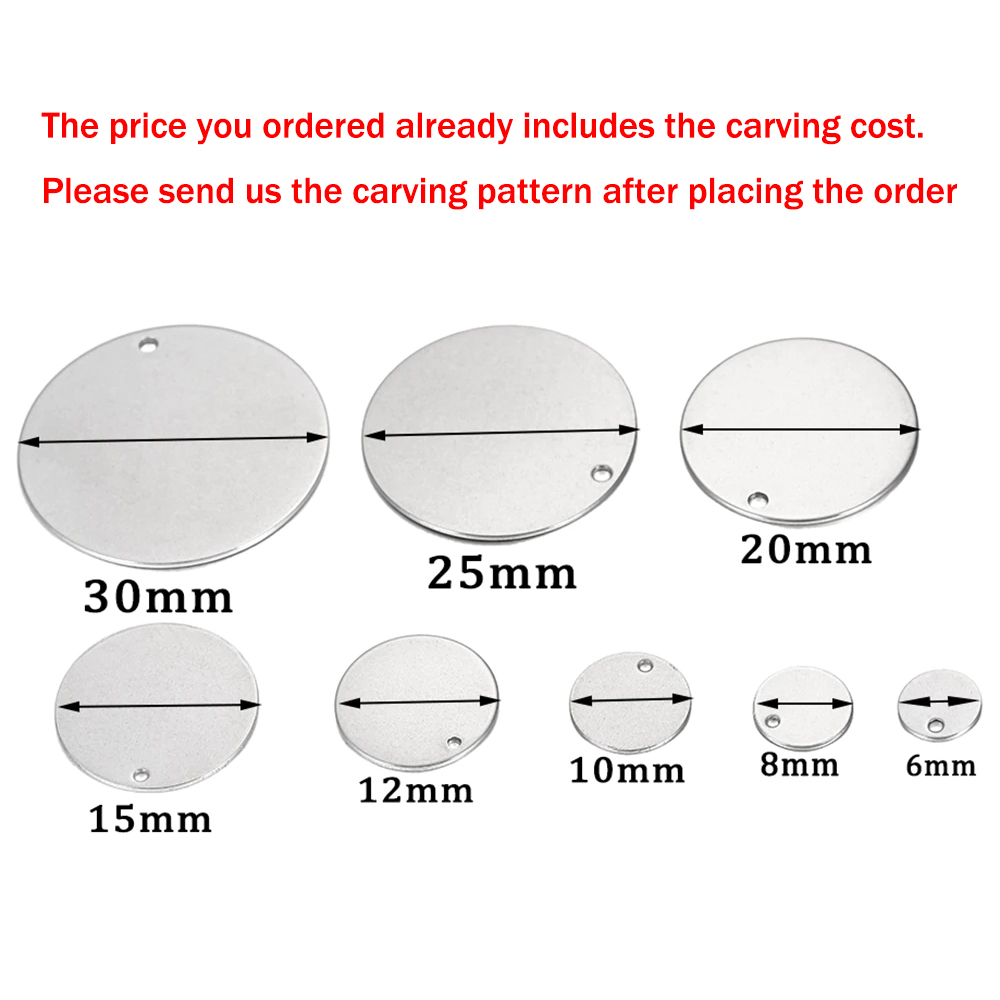 100pcs/lot Custom Laser Engrav - Making Custom Jewelry recension och pris