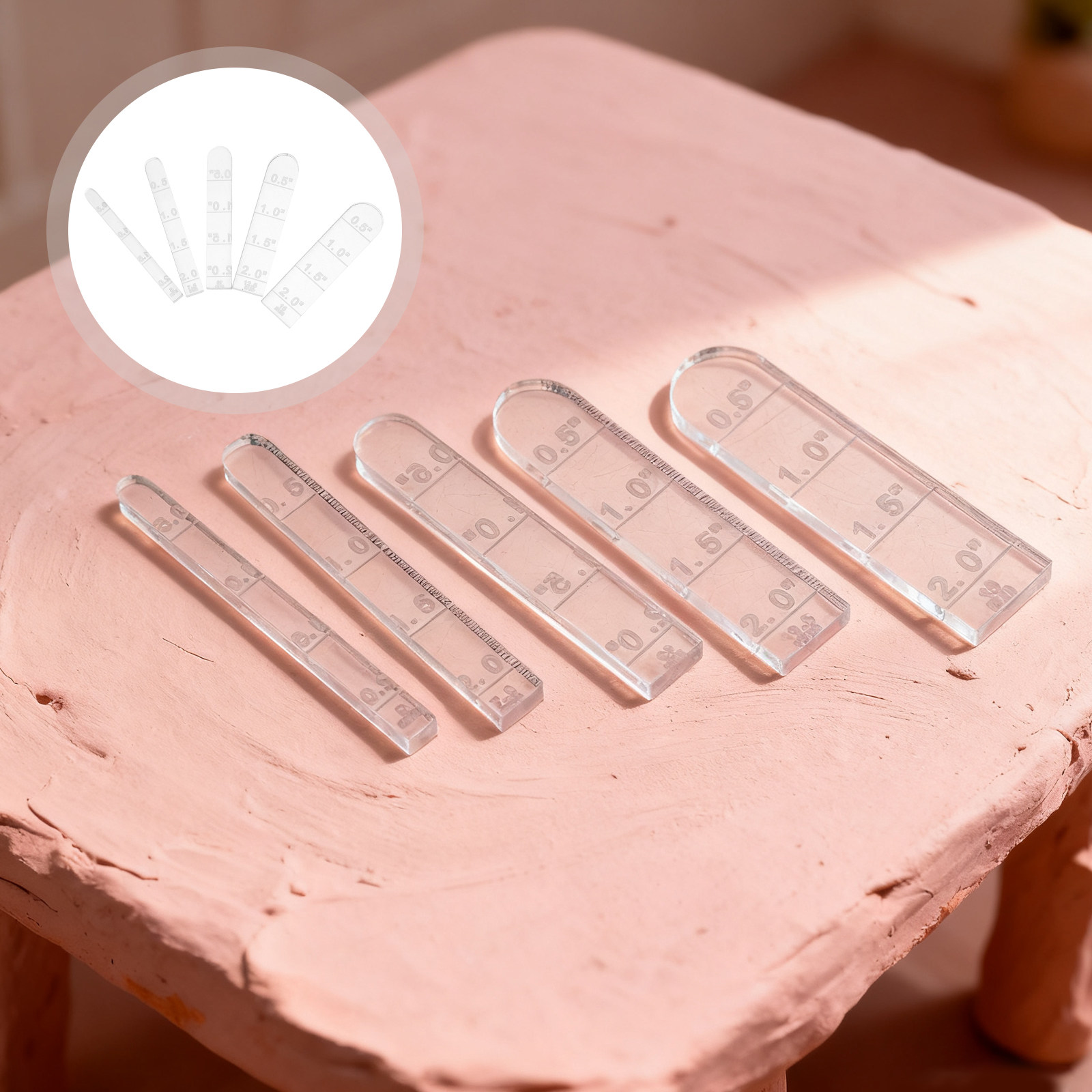 5Pcs Polymer Clay Thickness Gu - Jewelry Making Guide recension och pris