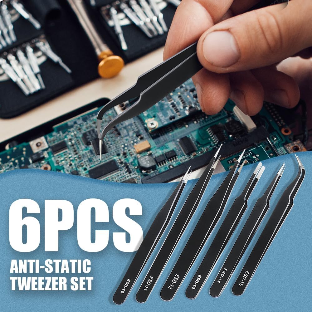 Precision Tweezers Set, Premiu - Jewelry Making Hand Tools recension och pris