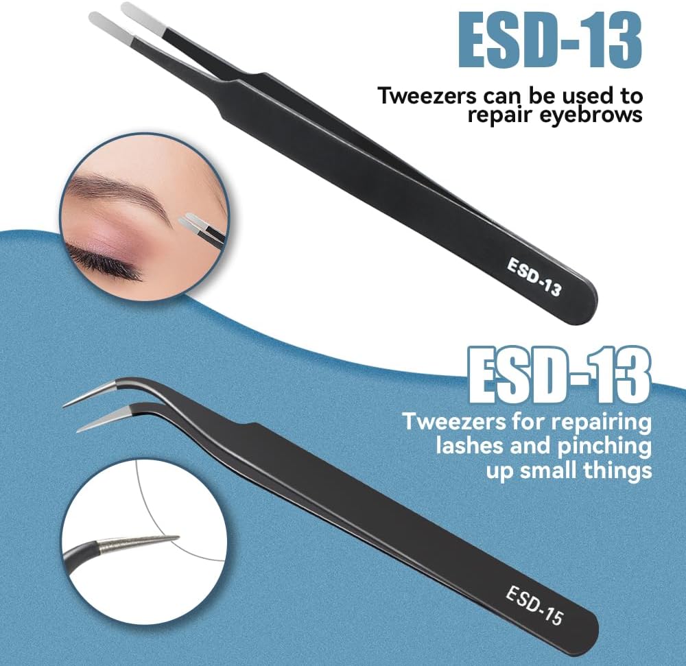 Precision Tweezers Set, Premiu - Jewelry Making Hand Tools recension och pris