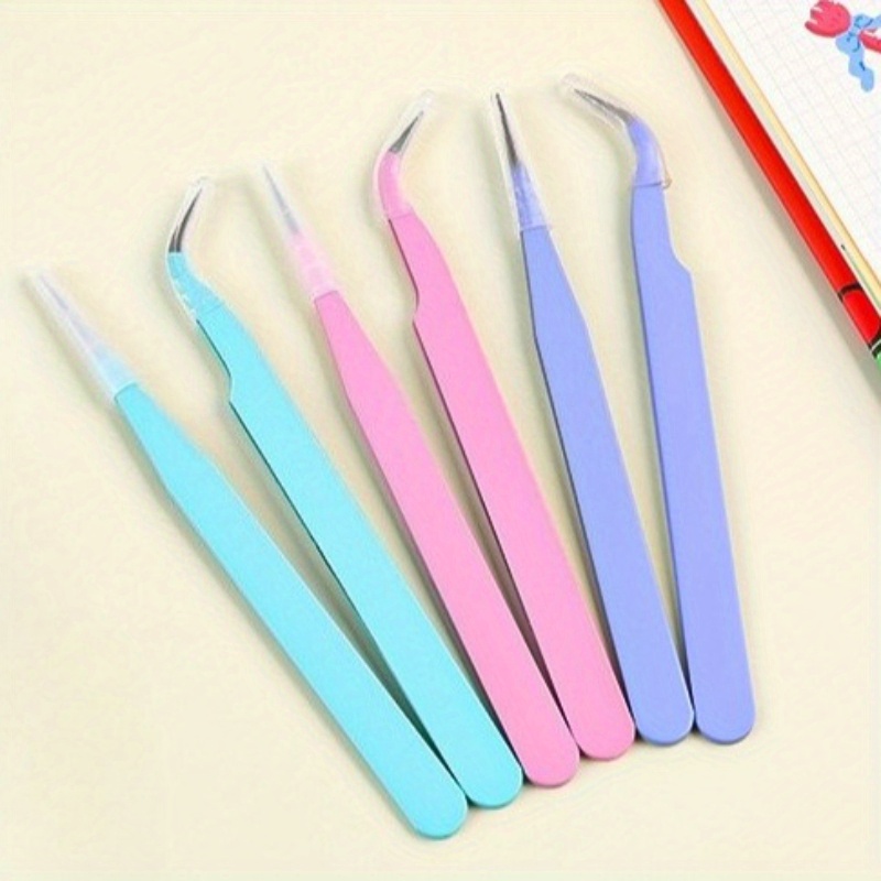 6pcs Tweezers Set - Angle and  - Jewelry Making Hand Tools recension och pris