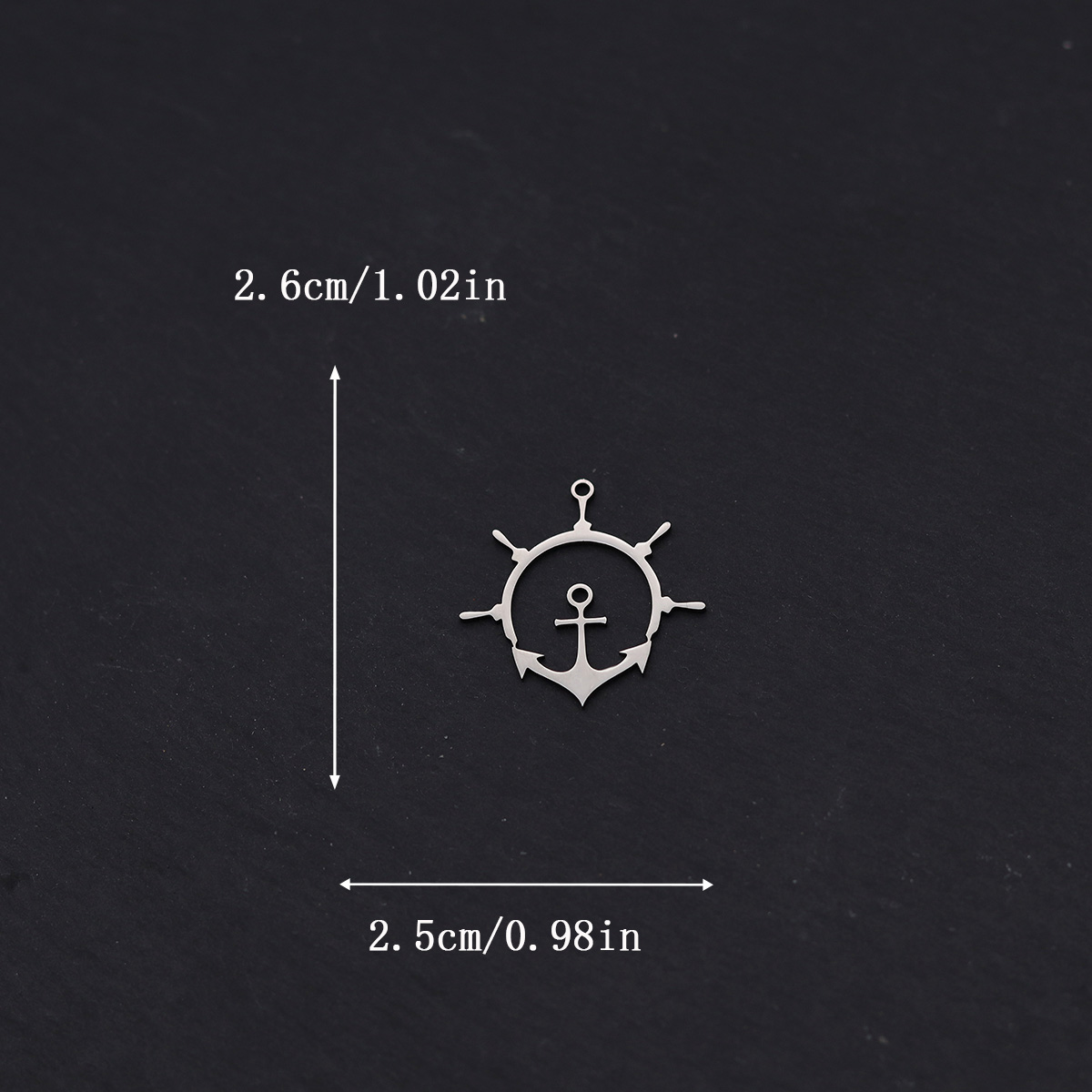 3pcs Compass Anchor Cross Stai - Jewelry Making Guide recension och pris