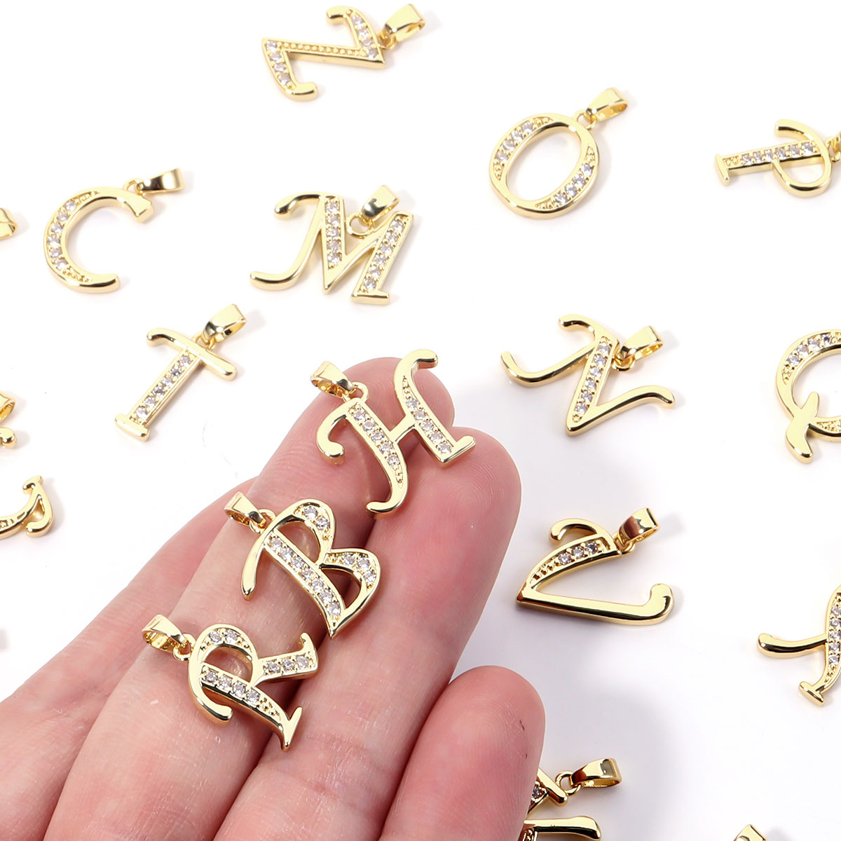 1pc Metal A-Z Alphabet Letter  - Making Custom Jewelry recension och pris