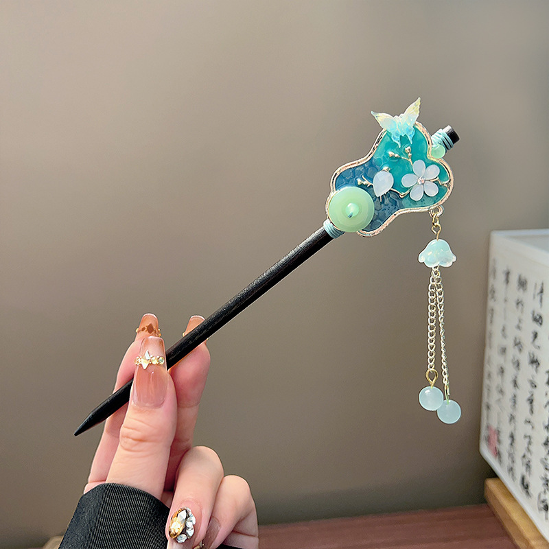 Classic Tassel Hair Stick Blac - Jewelry Making With Beads recension och pris