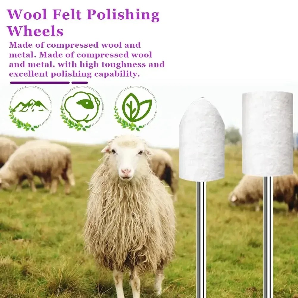 80PCS Wool Felt Buffing Wheel  - Jewelry Making Equipment recension och pris