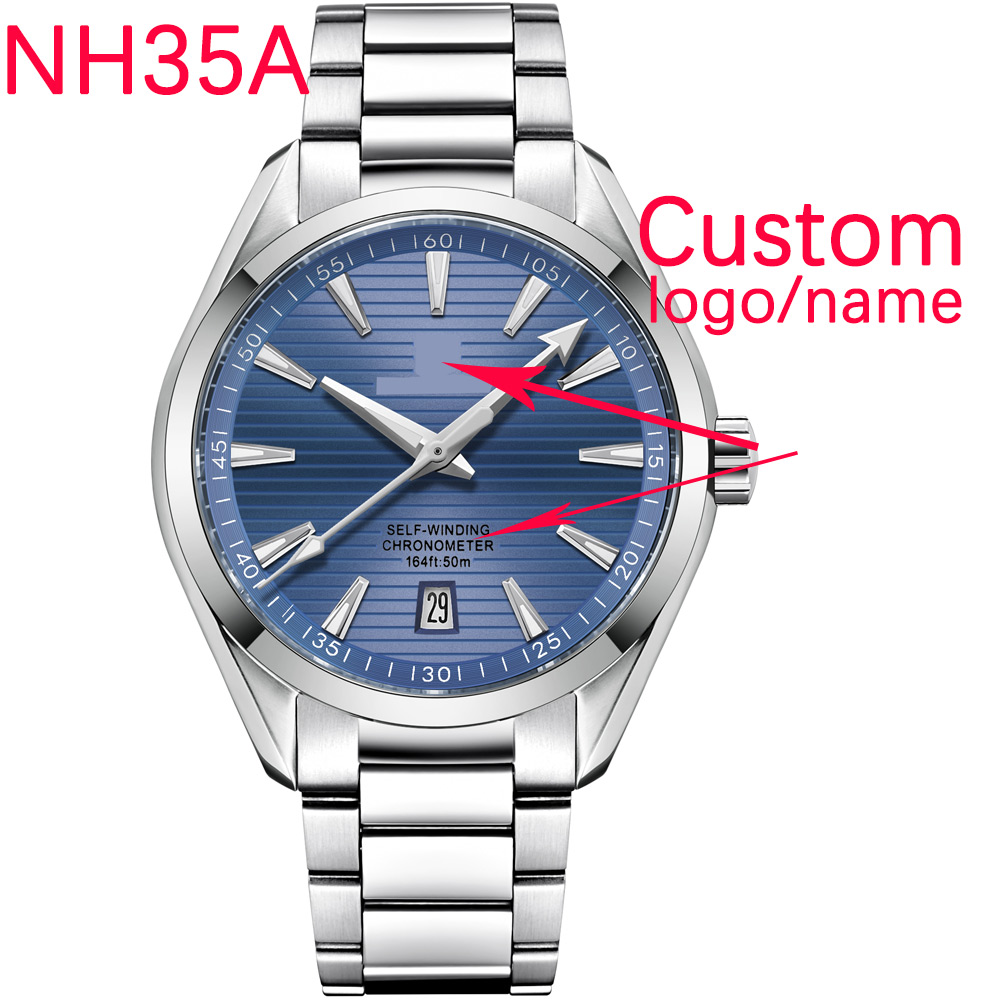 Luxury NH35 Movt Custom Logo 4 - Making Custom Jewelry recension och pris