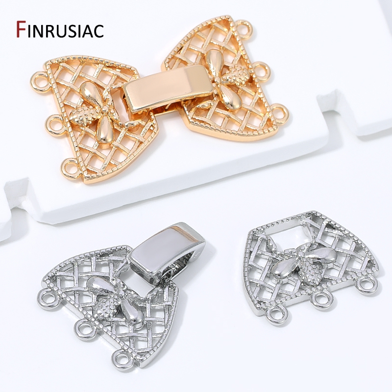 14K Gold Plated Brass 3-Row Pe - Jewelry Making With Beads recension och pris