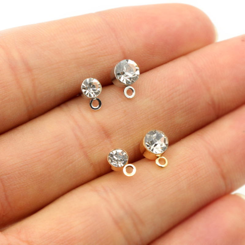 50pcs Stud Earrings Pins with  - Jewelry Making Pieces recension och pris