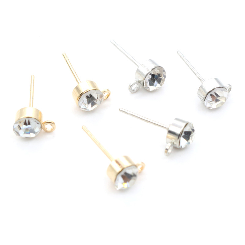 50pcs Stud Earrings Pins with  - Jewelry Making Pieces recension och pris