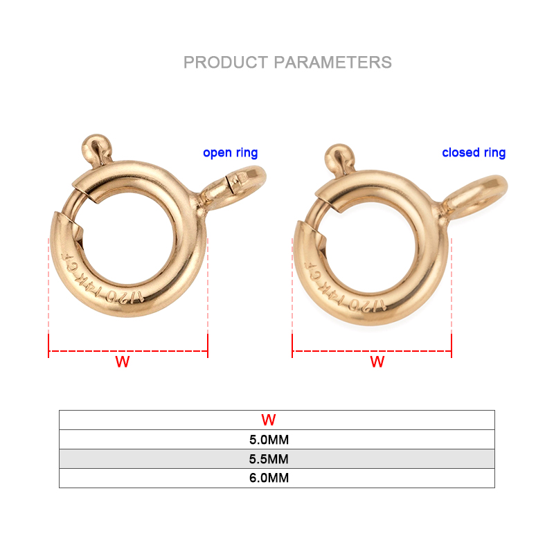 14K Gold Filled Spring Ring Cl - Jewelry Making Equipment recension och pris