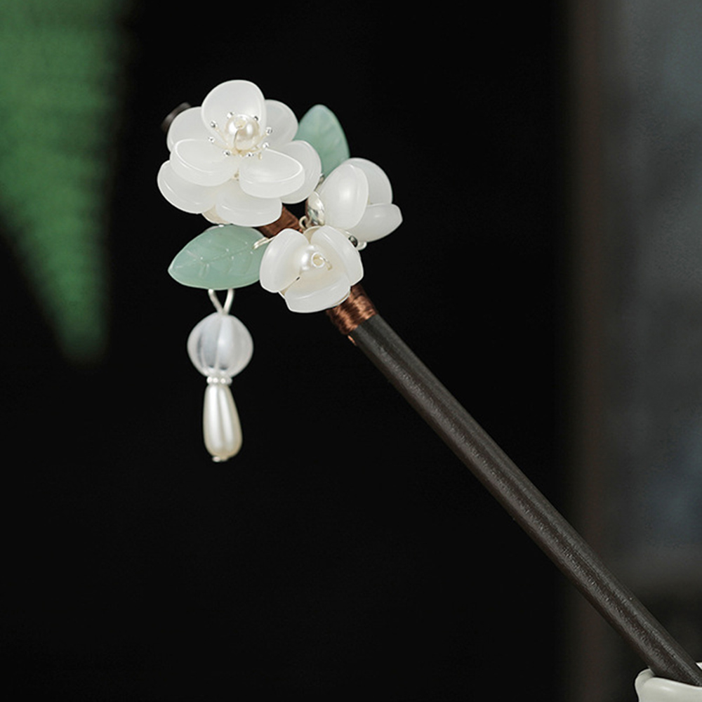 Retro Flower Hairpin With Pear - Jewelry Making With Beads recension och pris